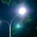Lamp at night